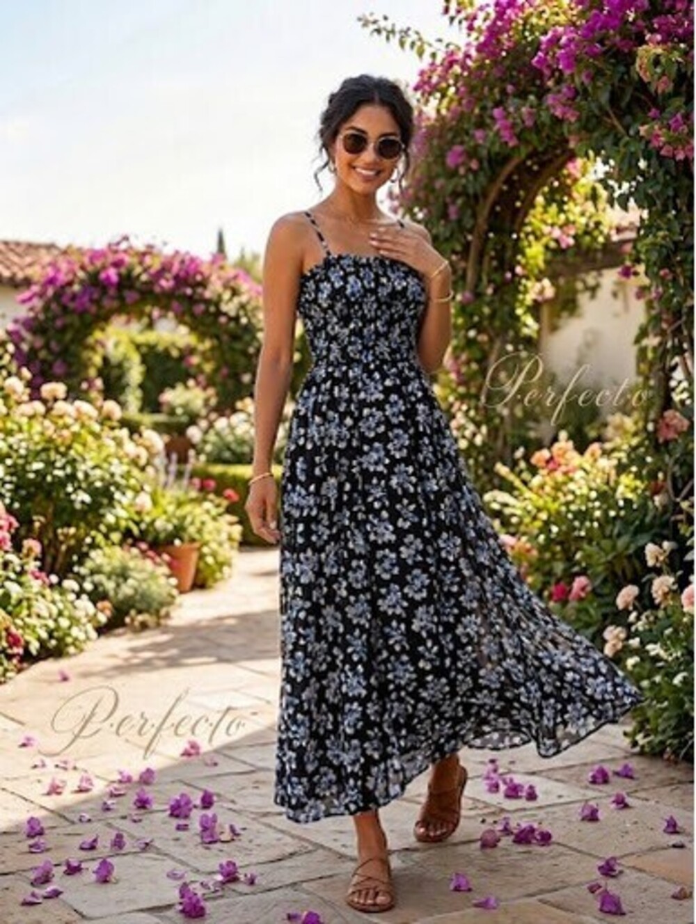 J Crew black floral strapless dress 100% cotton made in India size XL